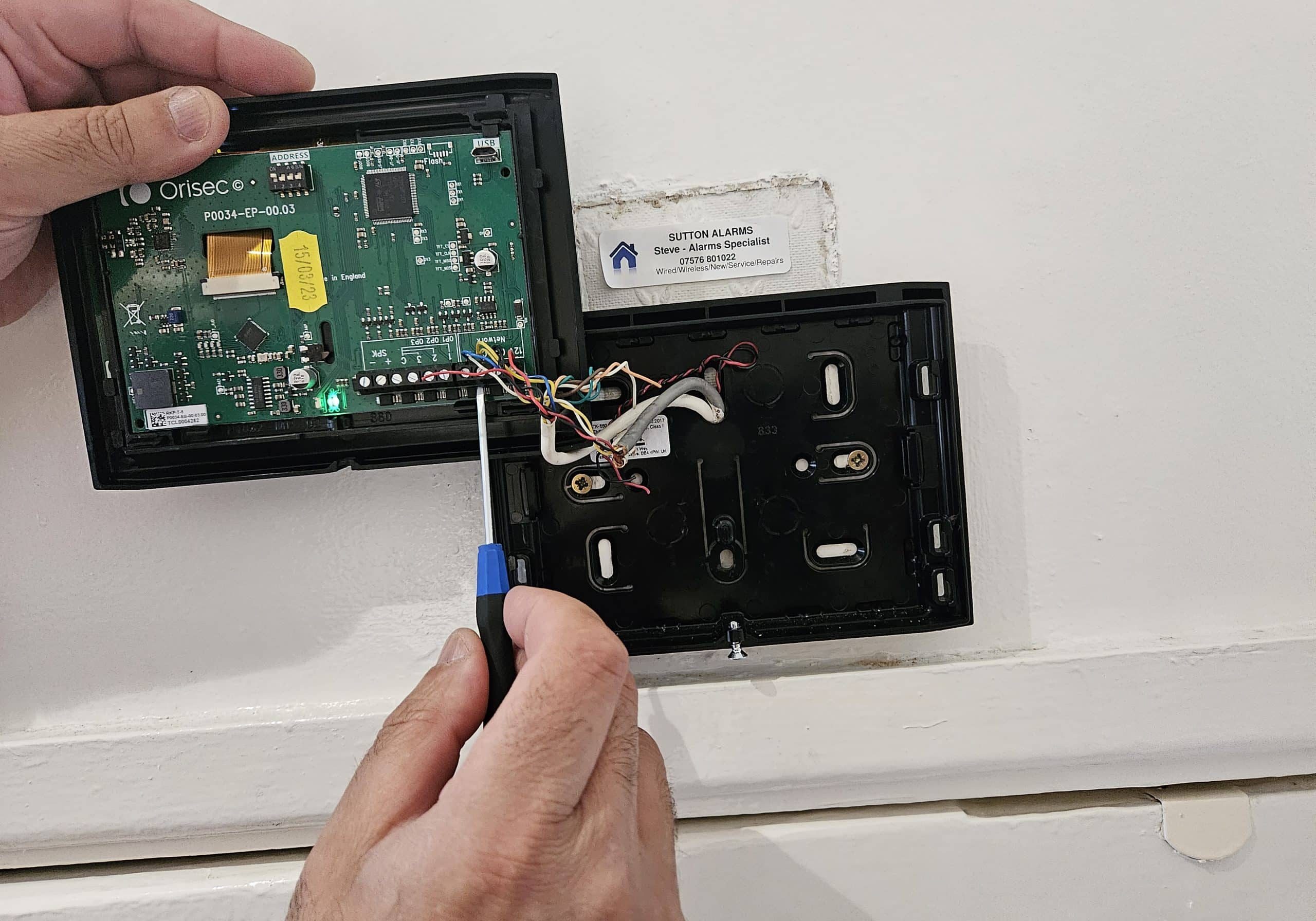 alarm repair - orisec keypad